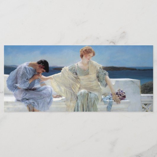 Vraag me niet meer door Alma Tadema Wedding Programmakaart (Achterkant)