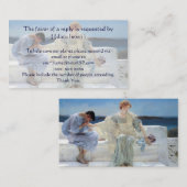 Vraag me niet meer door Alma Tadema Wedding RSVP Informatiekaartje (Voorkant / Achterkant)