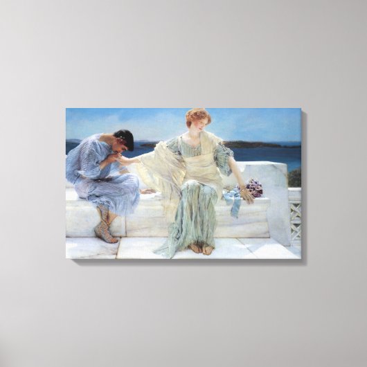 Vraag me niet meer door Sir Lawrence Alma Tadema Canvas Afdruk (Voorkant)