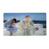 Vraag me niet meer door Sir Lawrence Alma Tadema Etiket (Voorkant)