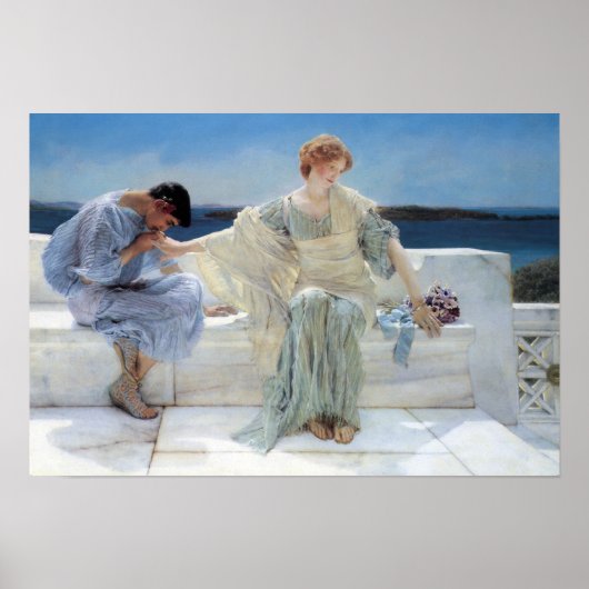 Vraag me niet meer door Sir Lawrence Alma Tadema Poster (Voorkant)