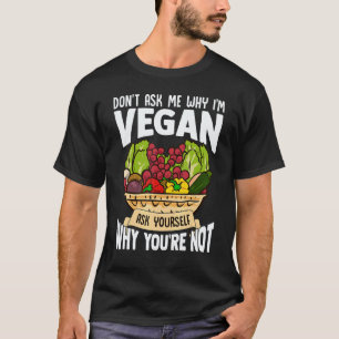 Vraag Me Niet Waarom Ik Veganist Ben Grafisch Vege T-shirt