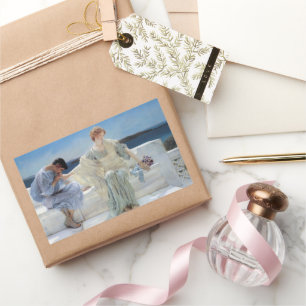 Vraag me niets meer door Sir Lawrence Alma Tadema Rechthoekige Sticker