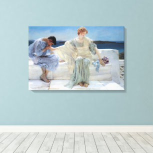 Vraag me niets meer van Sir Lawrence Alma Tadema Canvas Afdruk