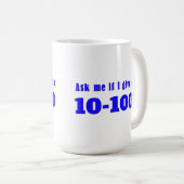 Vraag me of ik een 10-100 geef koffiemok (Voorkant rechts)