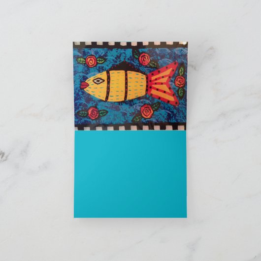 Vraag me of ik een vliegende vis geef kaart (Binnen)