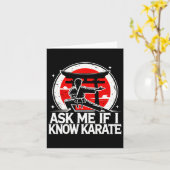 Vraag me of ik karate ken kaart (Gele Bloem)