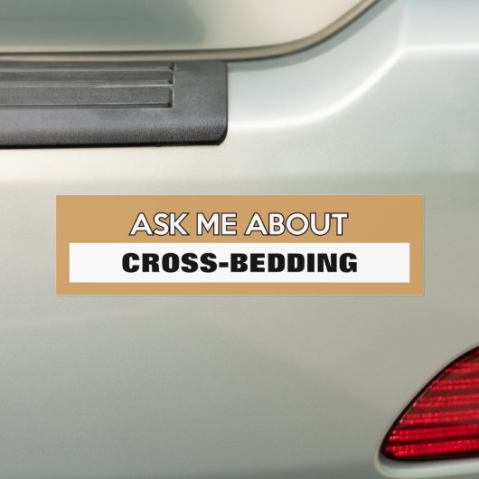  "Vraag me om..." Bumpersticker (Op auto)