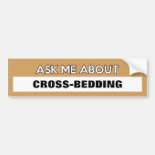  "Vraag me om..." Bumpersticker (Voorkant)