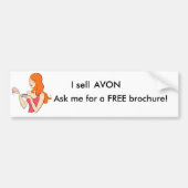 Vraag me om een GRATIS brochure! Bumpersticker (Voorkant)