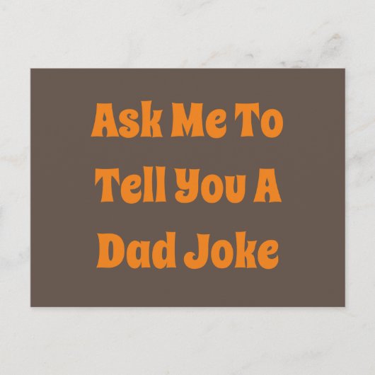 Vraag me om je een Briefkaart te vertellen. (Voorkant)