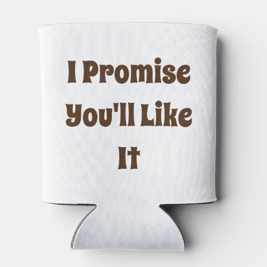 Vraag me om je een pap te vertellen. blikjeskoeler (Achterkant)