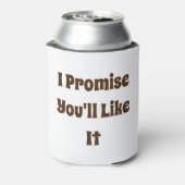 Vraag me om je een pap te vertellen. blikjeskoeler (Blikje Achterkant)