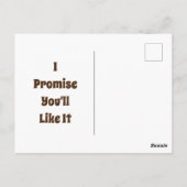 Vraag me om je een pap te vertellen. briefkaart (Achterkant)