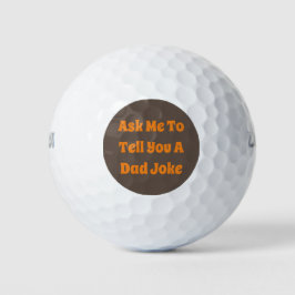 Vraag me om je een pap te vertellen. golfballen