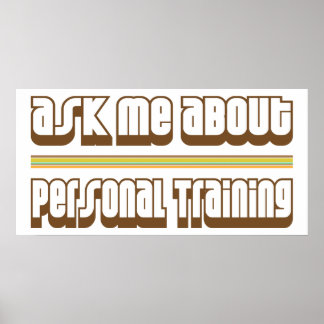 Vraag me om persoonlijke training poster