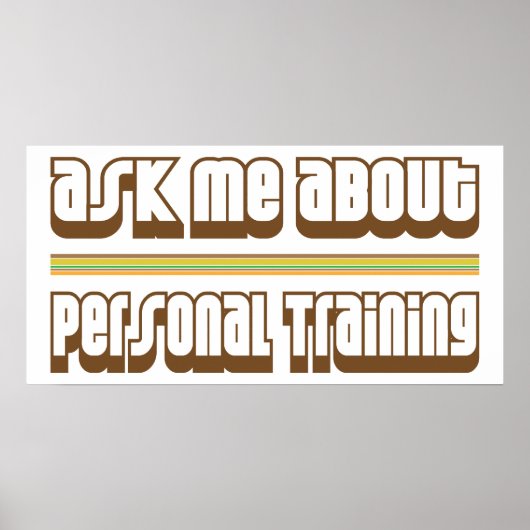 Vraag me om persoonlijke training poster (Voorkant)