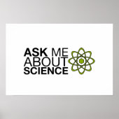 Vraag me om wetenschap poster (Voorkant)