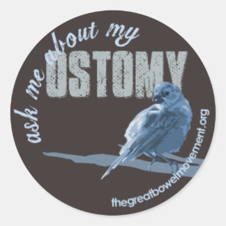Vraag me Ostomie kleine Birdie Sticker