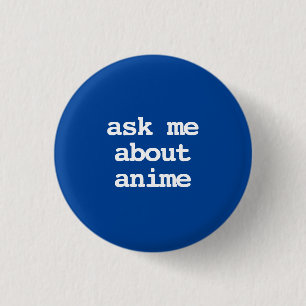 vraag me over animetypografie knop ronde button 3,2 cm