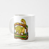 Vraag me over Brontosaurus | Warme Chocolade | Koffiemok (Voorkant links)