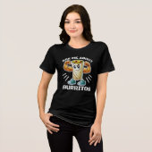 vraag me over burrito's Tri-Blend shirt (Voorkant volledig)