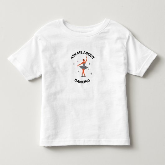 VRAAG ME OVER DANCING KINDER SHIRTS (Voorkant)