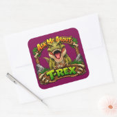 Vraag me over de T-Rex | 3 inch sticker (Envelop)