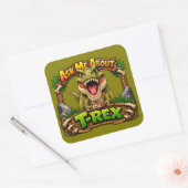 Vraag me over de T-Rex | 3 inch sticker (Envelop)
