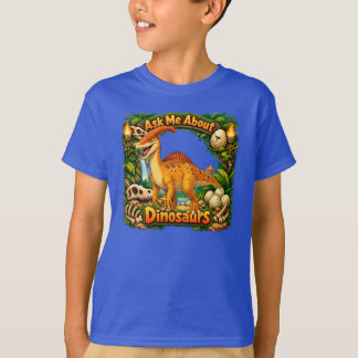 Vraag Me Over Dinosauriërs - Parasaurolophus T-Shi T-shirt