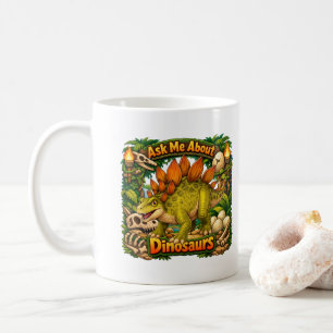Vraag me over dinosaurussen Warme Chocolade Koffiemok