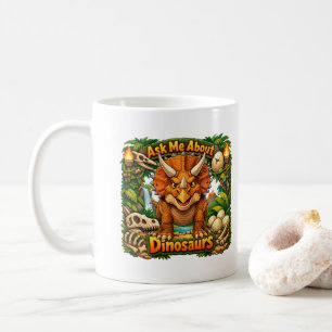 Vraag me over dinosaurussen   Warme chocolademelk  Koffiemok