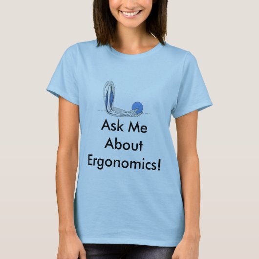 Vraag me over ergonomie. t-shirt (Voorkant)