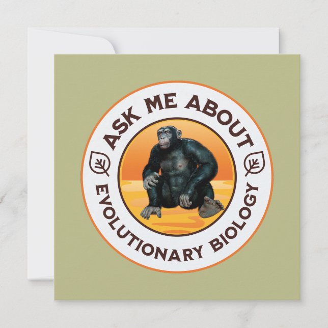 Vraag Me Over Evolutionaire Biologie Chimpansee Aa (Voorkant)