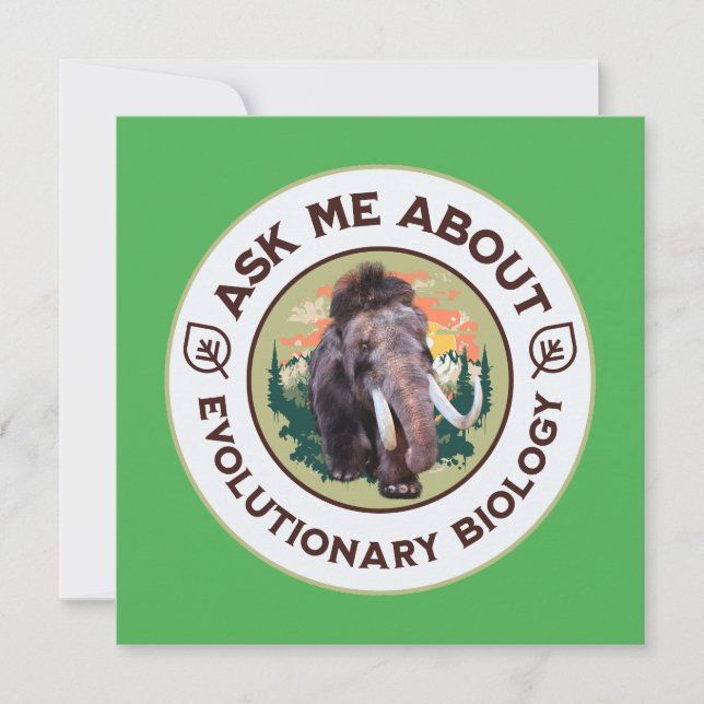 Vraag Me Over Evolutionaire Biologie Wolharige Mam (Voorkant)