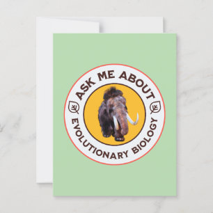 Vraag Me Over Evolutionaire Biologie Wolharige Mam Briefkaart