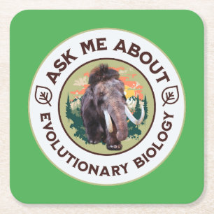 Vraag Me Over Evolutionaire Biologie Wolharige Mam Kartonnen Onderzetters