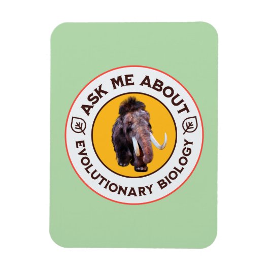 Vraag Me Over Evolutionaire Biologie Wolharige Mam Magneet (Verticaal)