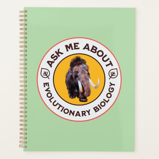 Vraag Me Over Evolutionaire Biologie Wolharige Mam Planner (Voorkant)