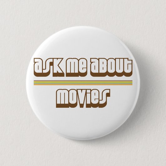 Vraag me over films ronde button 5,7 cm (Voorkant)