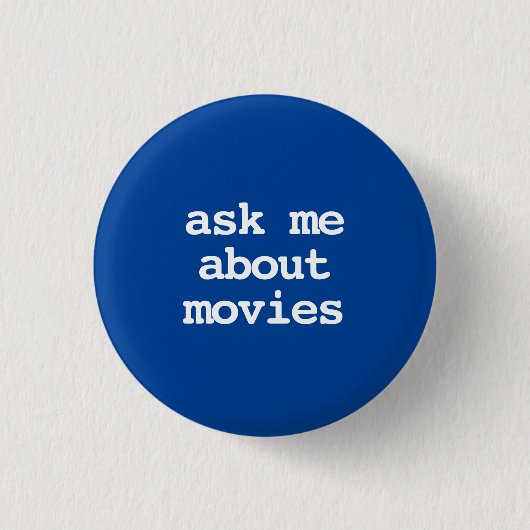 Vraag me over Films Typografie Button (Voorkant)
