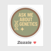 Vraag Me Over Genetica Sticker (Vel)