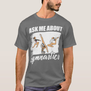 Vraag me over gymnastiek t-shirt