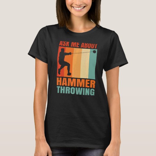 Vraag me over Hammer Throwing T-shirt (Voorkant)