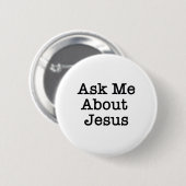 VRAAG ME OVER JESUS BUTTON (Voorkant /achterkant)