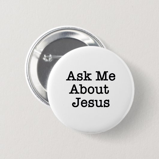VRAAG ME OVER JESUS BUTTON (Voorkant /achterkant)
