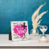 VRAAG ME OVER JEZUS Evangelie Graffiti Schrift Fotoplaat (Insitu)