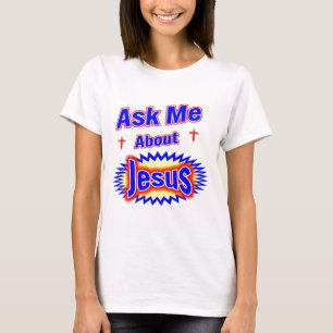 Vraag me over Jezus T-shirt