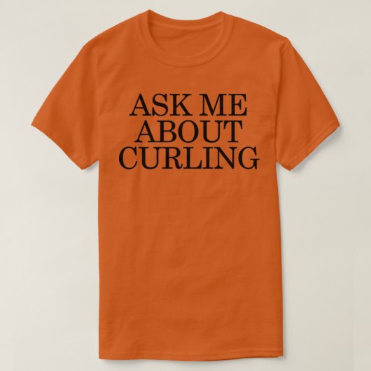 Vraag me over krullen t-shirt (Design voorkant)