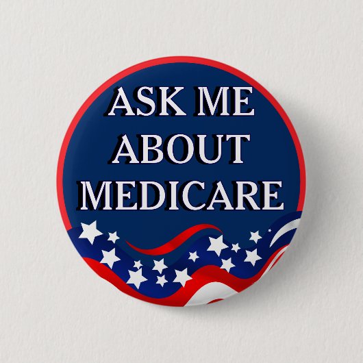 Vraag me over Medicare Ronde Button 5,7 Cm (Voorkant)